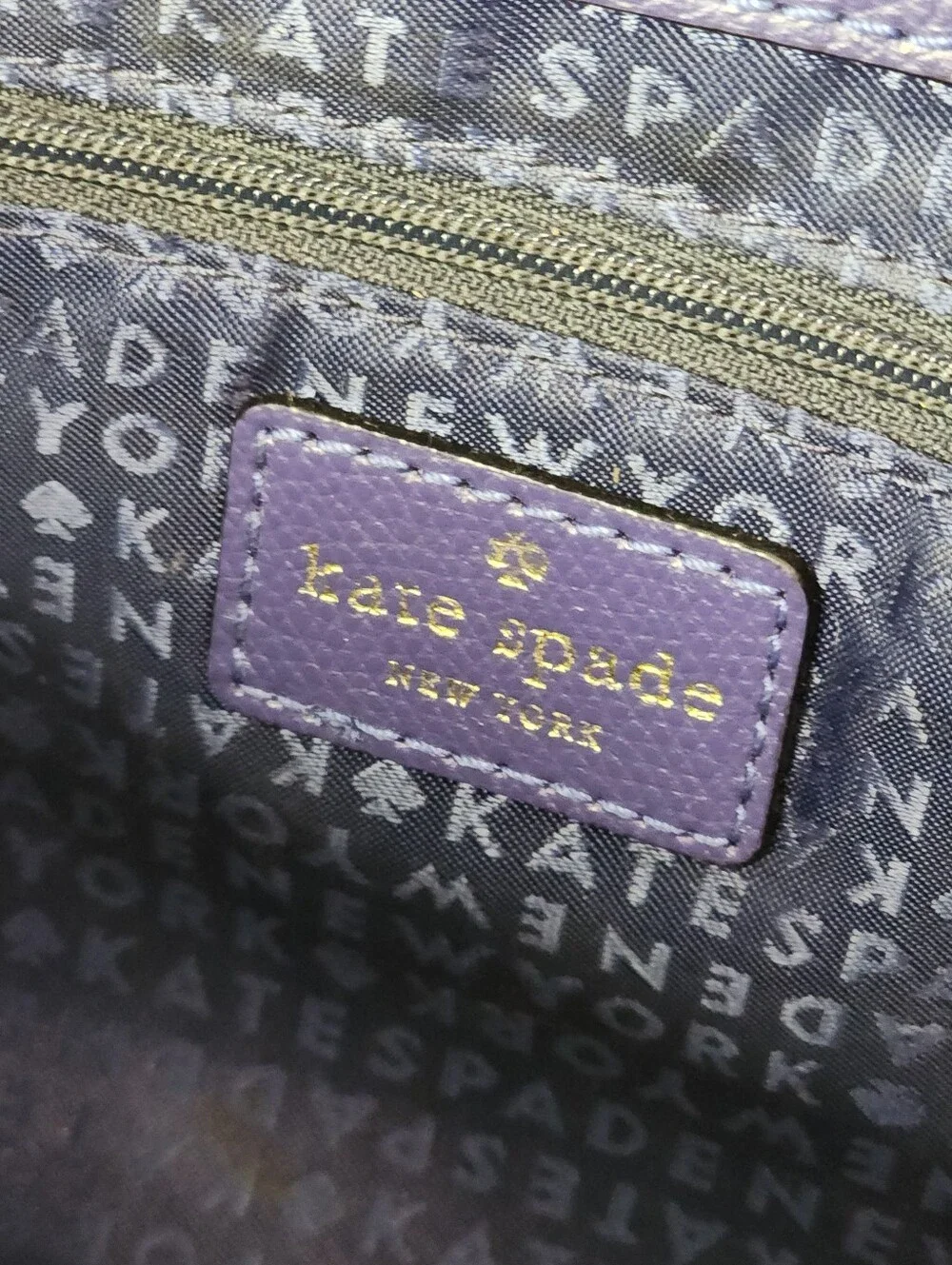 Kate Spade Purse New York Miro Street Emperor Blue-Purple Shoulder Bag
